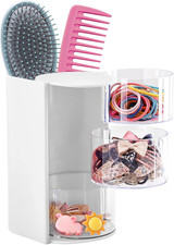 3-Layer Hair Accessories Organizer with Hair Brush Holder