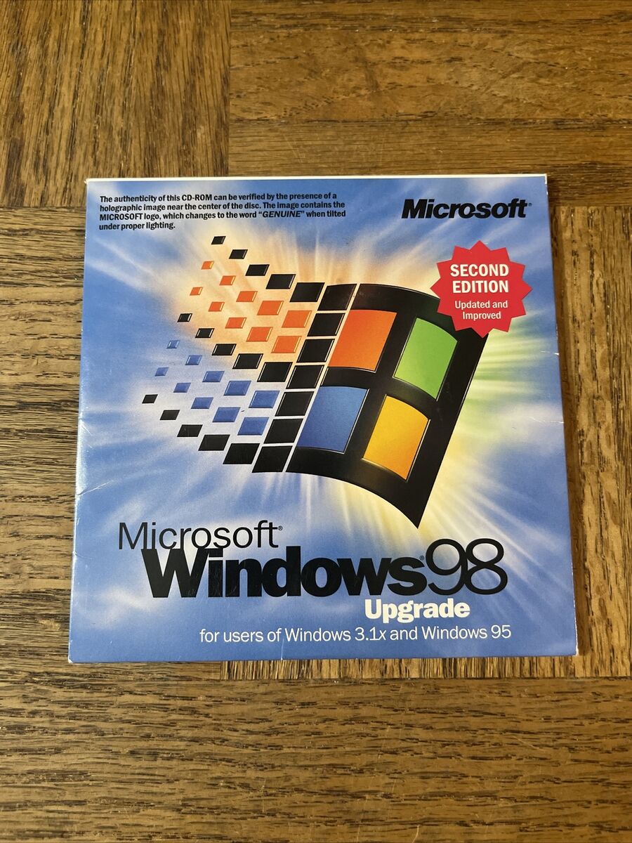 Microsoft Windows 98 Upgrade PC Software | eBay Microsoft Windows 98 Upgrade PC Software | eBay