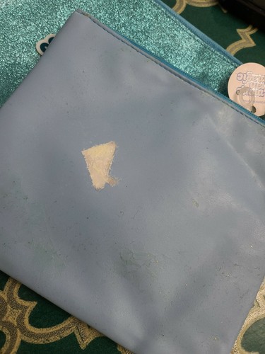 2 Dream Big Make Up Bag Cosmetic Pouch Teal Zipper - Picture 2 of 3