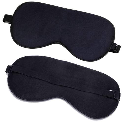 100% Pure Silk Sleeping Sleep Soft Eye Mask Blindfold Lights Out Travel Relax - Picture 4 of 8
