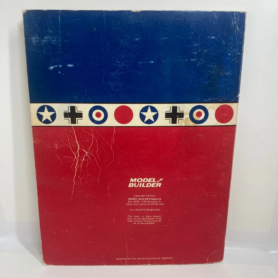 Flying Scale Models of WWII 12 Full Size Plans 1/24 Scale 1974 Illustrated Book - Image 4 of 4