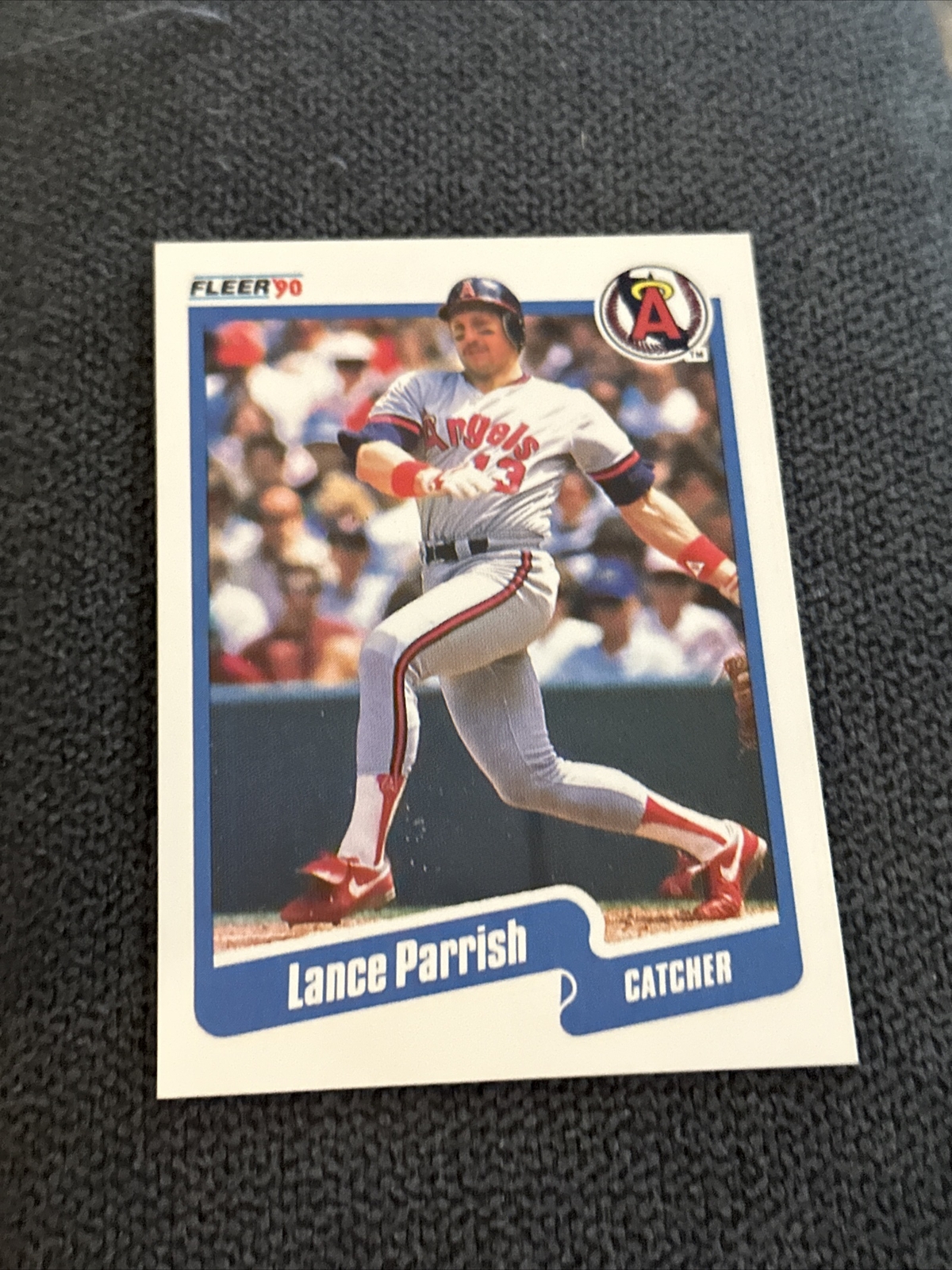 Lance Parrish 1990 Fleer BASEBALL #141 California Angels