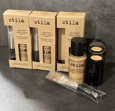 3 Stila Stay All Day Foundation, Concealer & Brush Kit #10 Caramel