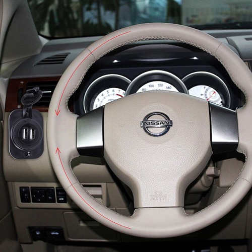 12V Car Motorcycle Dual USB Adapter Cigarette Lighter Socket Power Plug for - 第 12/12 張圖片