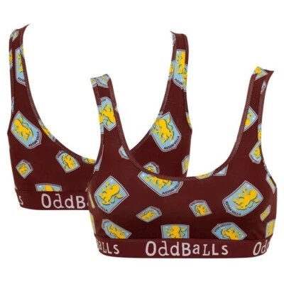 Aston Villa Fanatics Football Bra Support Women's Maroon