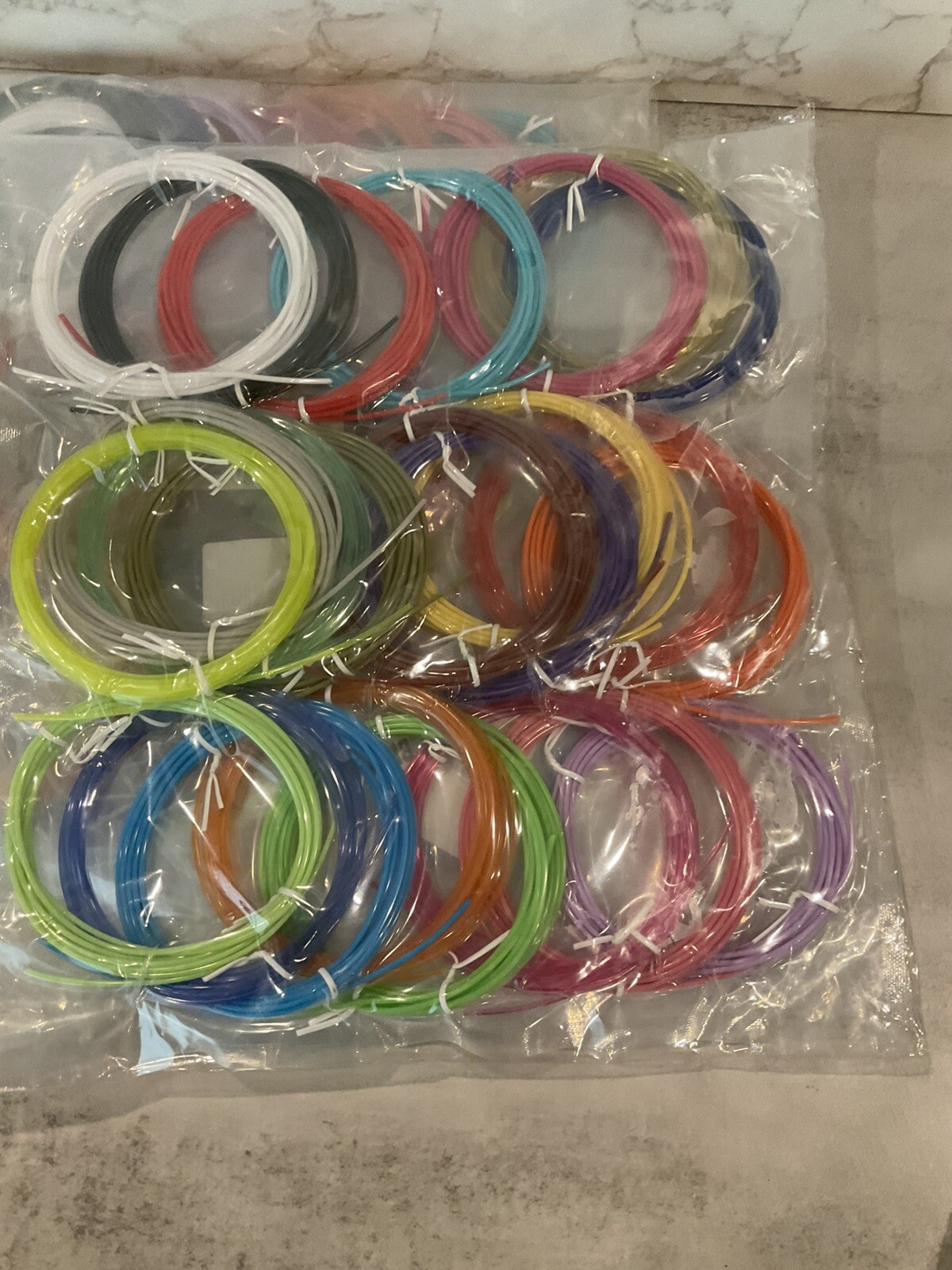 24 Colors 1.75 mm 3D Pen Filament Refills PLA 3D Printer Pen Filament 5 Packs