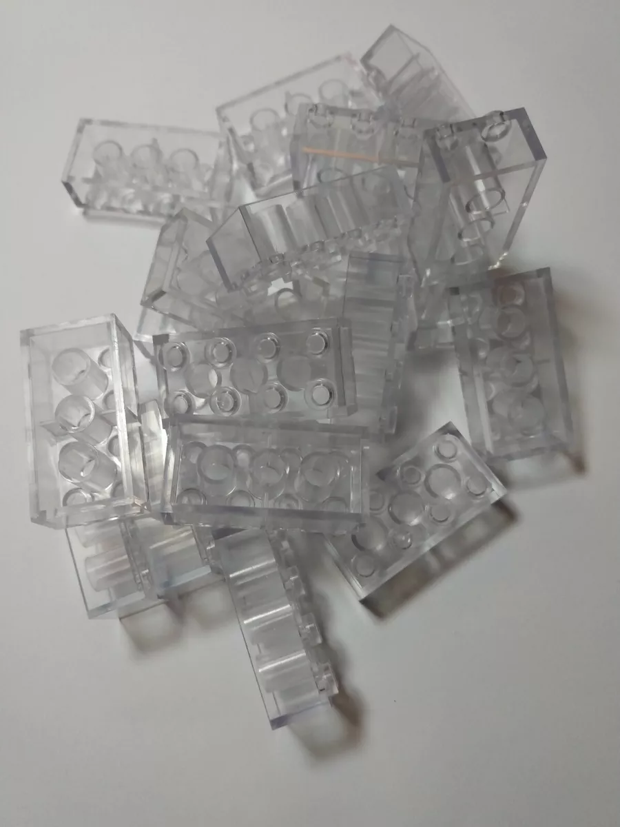 New Trans Clear 2x4 Brick 3001 20 Pieces Compatible with Lego eBay