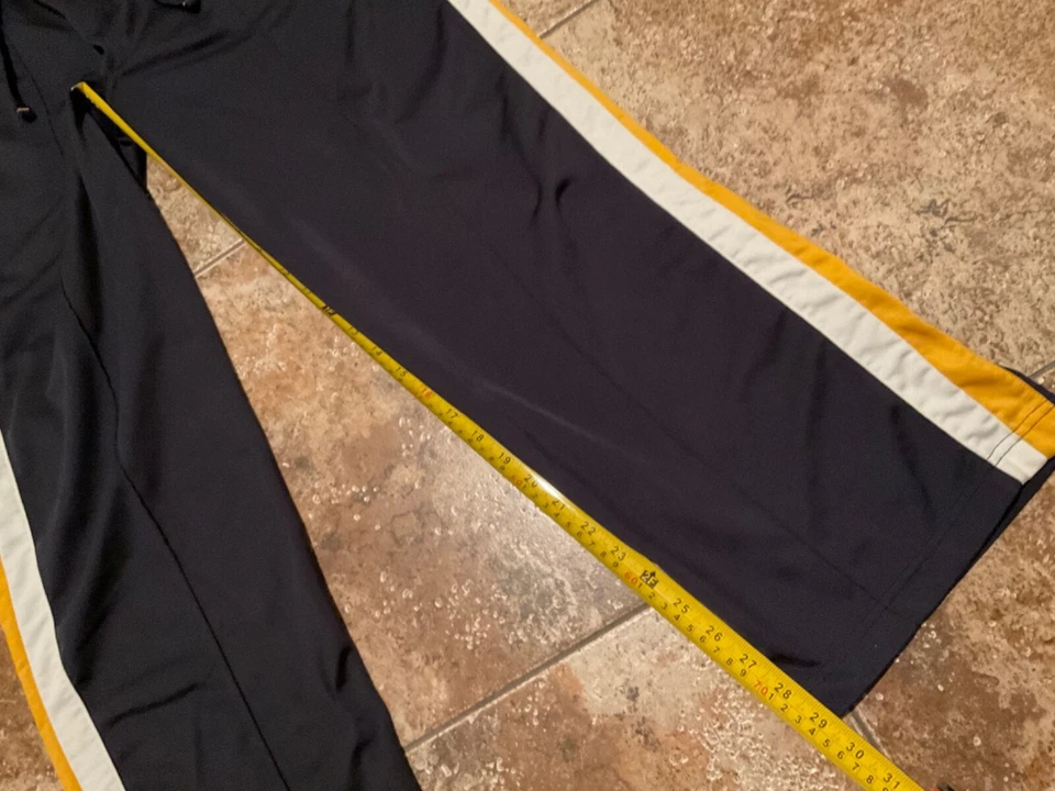 PANTALONES DEPORTIVOS VINTAGE Y2K ANTIGUOS AZUL MARINO (HOMBRE M, 34""-36"") MICHIGAN COLORWAY USADOS Foto 3 de 4