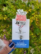 Nurse Title Badge Reel Holder/ ID / Medical Alligator Clip