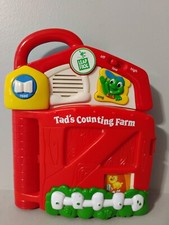 Vintage 2002 Leap Frog Storyblock Book Tad's Counting Farm Book Toy WORKS