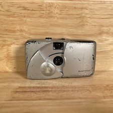 Vintage Suntone Silver Built In Flash 35 mm Film Camera For-Parts