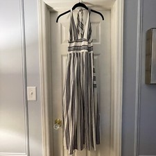 Urban Outfitters Halter Tie-Back Maxi Dress Small with Pockets