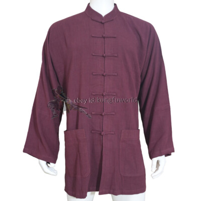 Soft Thick Cotton Tai Chi Kung fu Jacket Martial arts Wushu Wing Chun Top 
