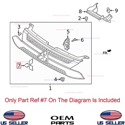 Genuine Front Grille Emblem Logo ⭐OEM⭐ Mitsubishi *See
