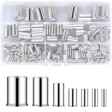180 Pcs Wire Ferrules Kits Wire Crimp Connector Ferrules Silver Plated Copper...