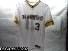 QTY=80: Golden Spikes White Short Sleeve Jersey Tops (See Description)