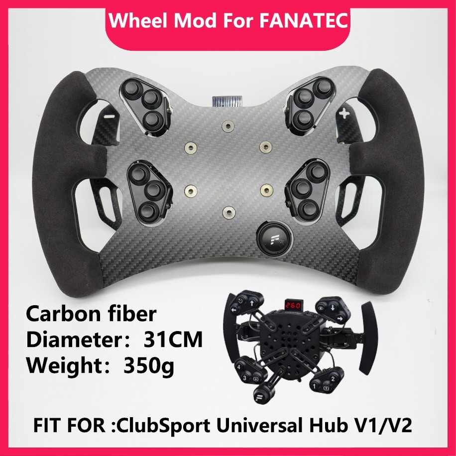 Modifica ruota volante 12,2 MOD SIM per mozzo universale FANATEC V1/V2