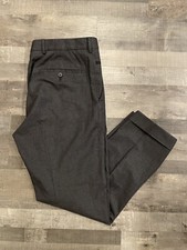 Prada Milano Dress Pants Mens 48 (35x26) Slacks Cuffed Italy Gray Trousers (F140