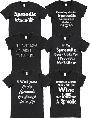 Sproodle T-Shirts lustige Motive für Hundebesitzer Spruch Mama tolle Geschenkidee