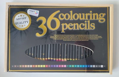 Buntstifte Set Craft Sensation 36 Colours Colouring Pencils in Holzbox NEU OVP