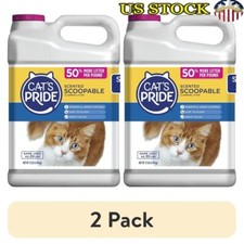 Scoopable Cat Litter Scented Odor Control Lightweight Flushable 12lb 2 Pack New
