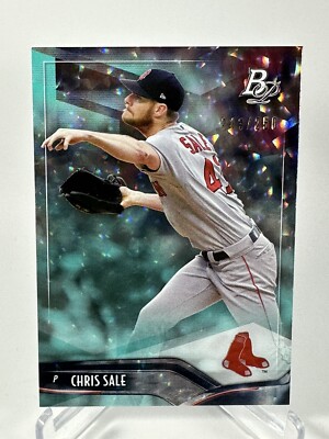 2021 Bowman Platinum Chris Sale #29 Aqua Ice Holofoil Braves /250 