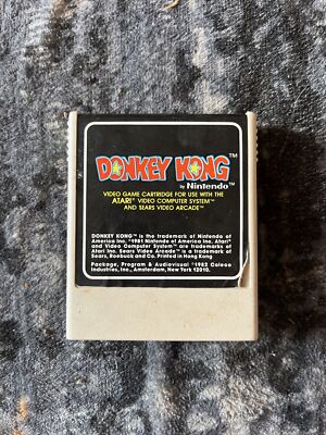 1982 Coleco Donkey Kong Game by Nintendo for Atari Video Computer System 