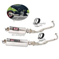 For Kawasaki Z125 Pro Full Exhaust System Header Pipe Slip On 440mm Muffler Tips