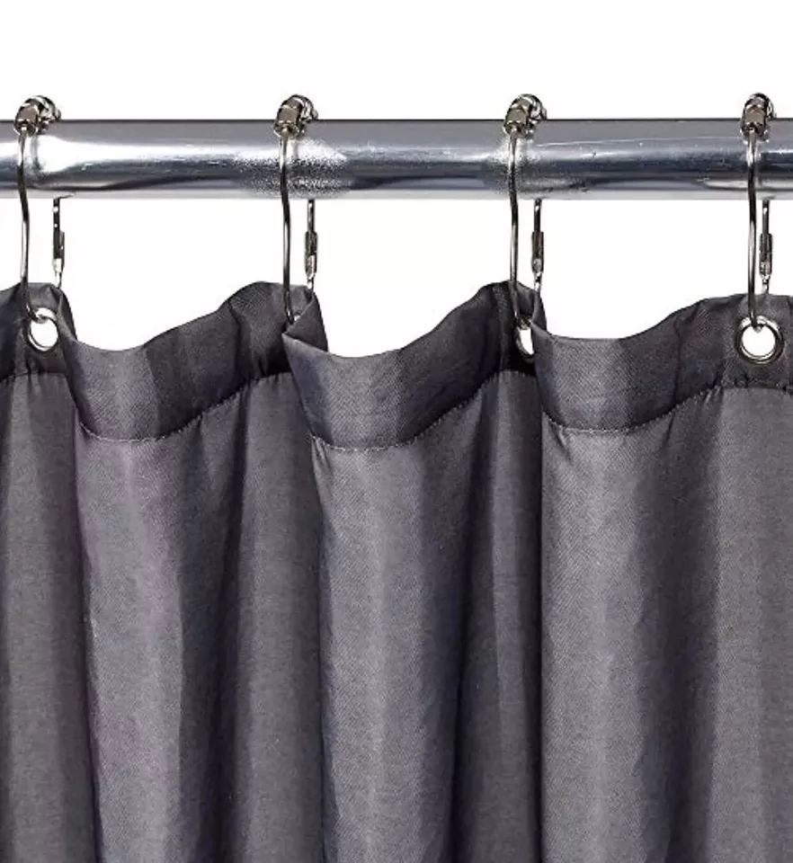 Cortina de ducha de cardo InterDesign gris/azul 72 pulgadas x 72 pulgadas nueva con etiquetas Foto 4 de 4