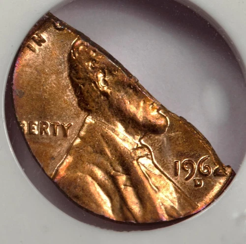 1962 D NGC MS64RD Struck On 1.12 Gram Scrap Planchet Lincoln Cent Mint Error