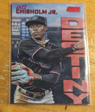 2022 Stadium Club Dynasty and Destiny Red #4B Jazz Chisholm Jr. Miami Marlins