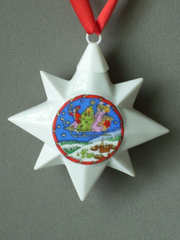 Hutschenreuther Germany Star 1994  Christmas Ornament "Sleigh Ride" MIB