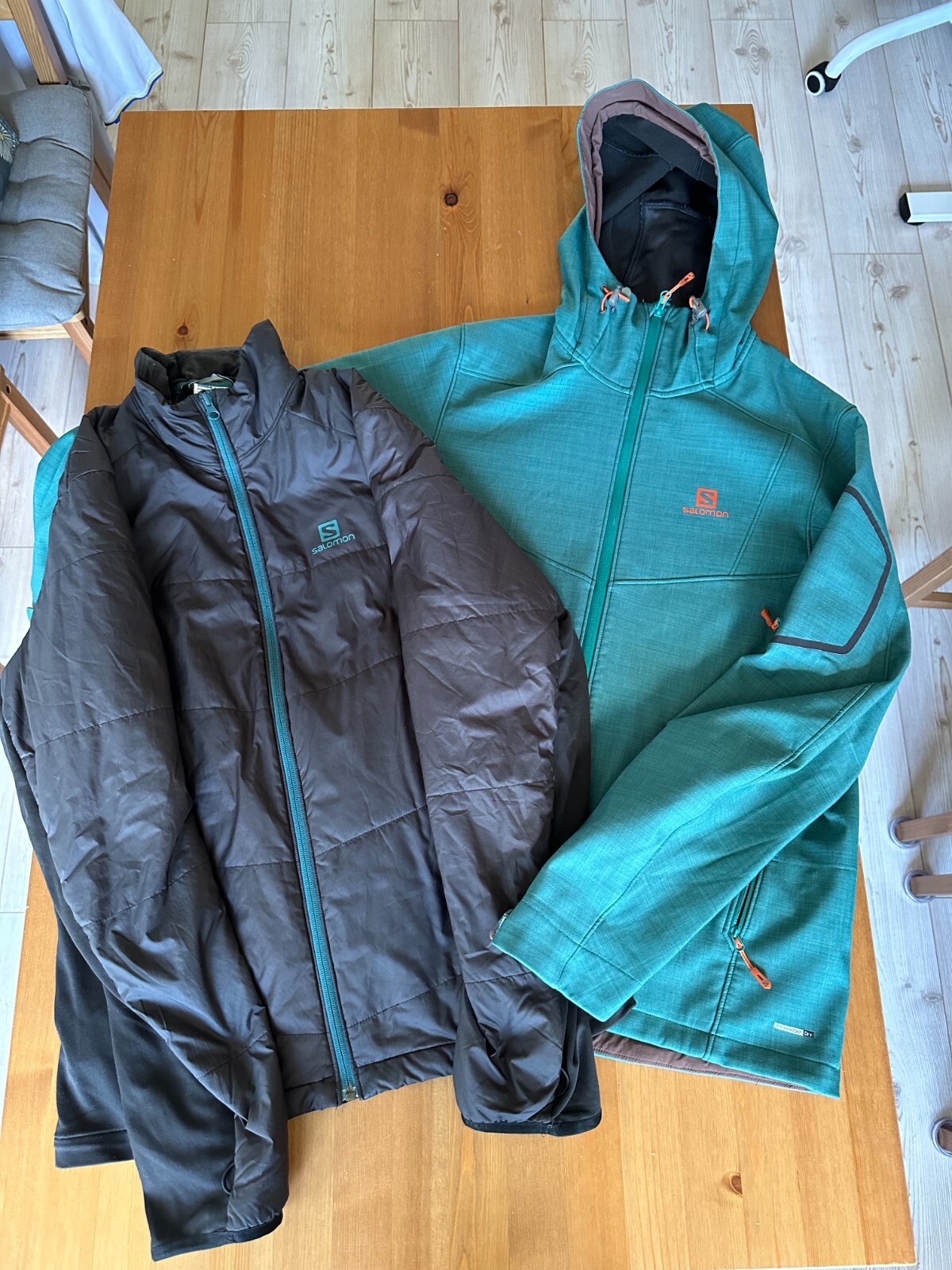 Giacca Sci Salomon 2 in 1 Taglia S Cappotto Pelle Sci Snowboard S Uomo 2in1