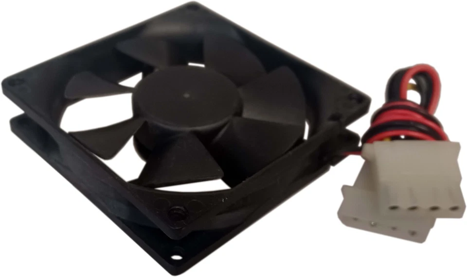 Fan Muffin Cooling DC 12V DC12V 12VDC 80mm 80x80x20 Antec 2.0 4-Pin Pass-Thru - Image 3 of 3