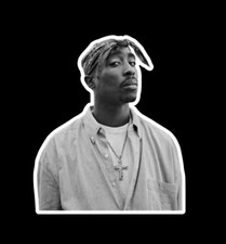 Tupac Die Cut Sticker Decal