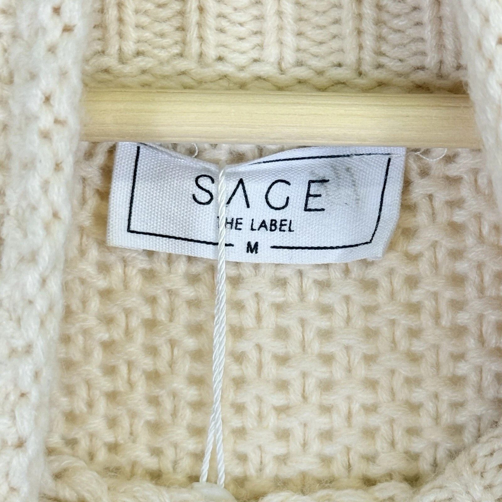 OFF WHITE Sage The Label Cadence Off White maglione maglia cappuccio abito donna medio nuovo con etichette