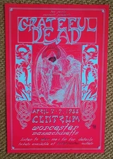 ORIGINAL CONCERT POSTER_GRATEFUL DEAD AT THE CENTRUM_WOPCESTER MASS-4-7/9- 1988+