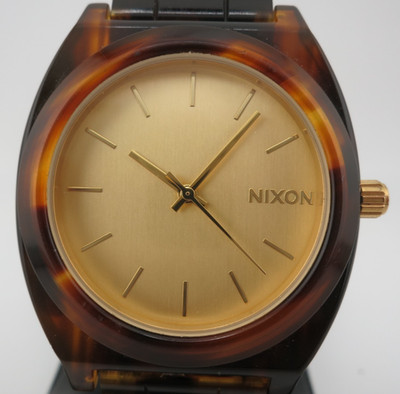 Nixon The Time Teller Acetate Tortoise Shell Watch - A327-1424 
