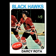 Darcy Rota #66 1975 Topps Chicago Blackhawks Hockey Card NHL EX
