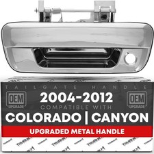 Tailgate Handle for Chevrolet Colorado, GMC Canyon - Chrome, Keyhole
