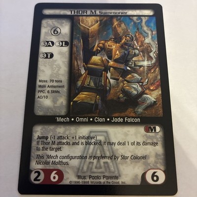 BattleTech: Arsenal - CCG Card Game Thor M Summoner