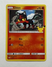 litten pokemon card mcdonalds McDonald's Collection 2017 Litten Confetti Holo 3 CGC 7 main image 1