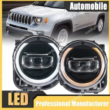 Pair Headlights For Jeep Renegade 2014-2021 Led Drl Running Lights Car Headlight Pair Headlights For Jeep Renegade 2014-2021 Led Drl Running Lights Car Headlight