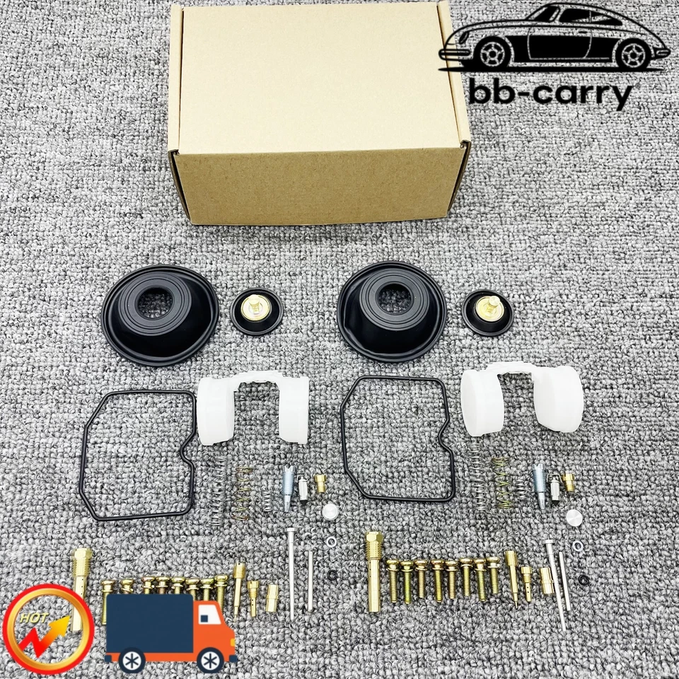 2x Carburetor repair carb Rebuild Kit Fits For 02-07 Triumph Speedmaster Keihin Foto 4 de 4