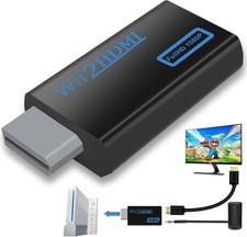 Wii to HDMI Converter 1080P Adapter with Audio Output for Nintendo Wii Wii U
