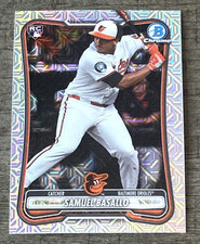 Samuel Basallo 2026 Bowman Chrome Mojo Refractor Rookie SP Baltimore Orioles #93