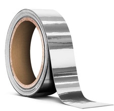 VViViD Gloss Silver Chrome Air-Release Vinyl Adhesive Tape 1" x 25ft, silver