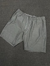 Vissla Shorts Mens Large Gray Quick Dry Stretch Swim Trunks Upcycled Cotton Hemp