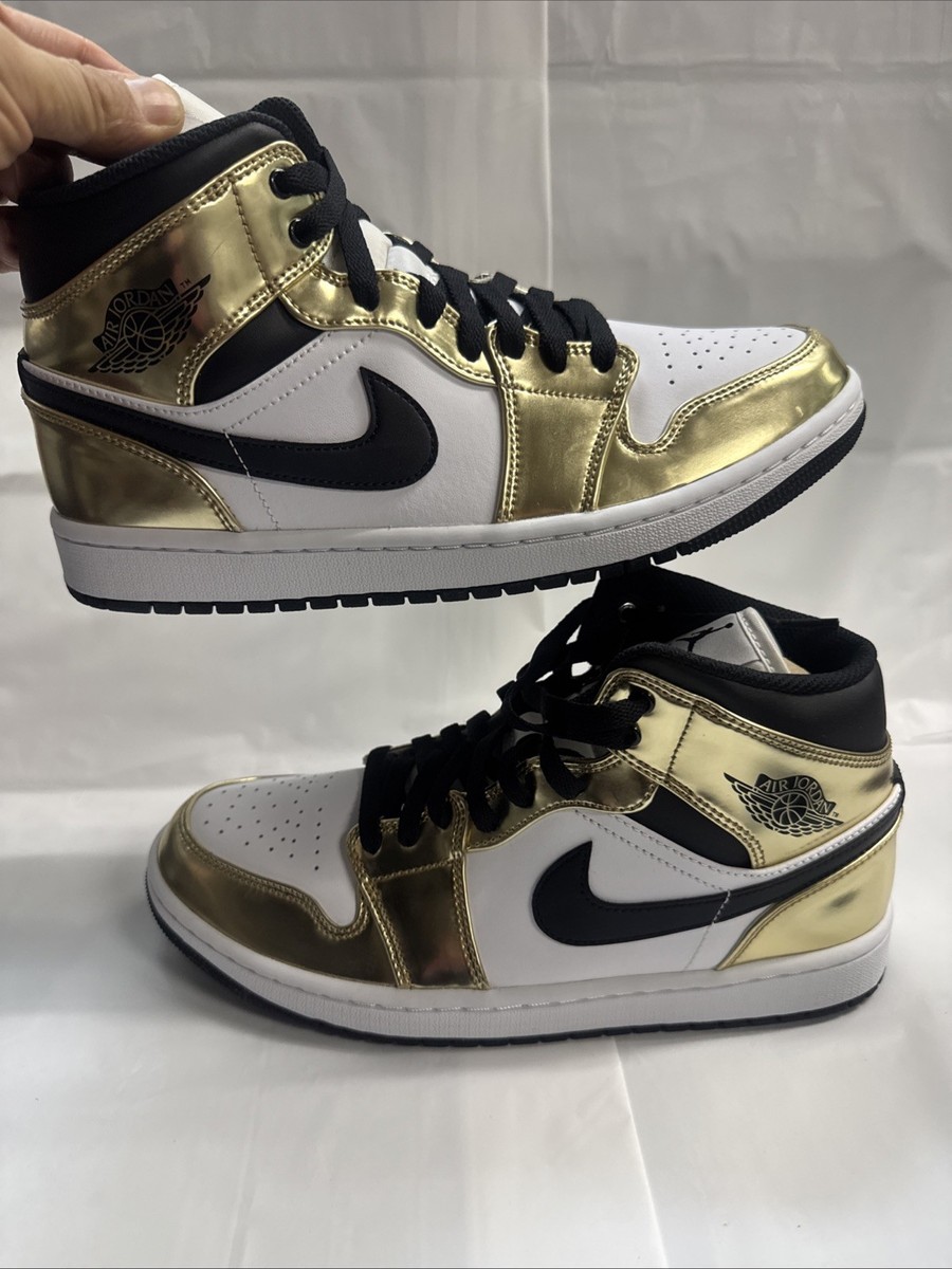 Jordan 1 Mid Metallic Gold DC1499-700 Sz8.5 @BoxNo.22 | eBay