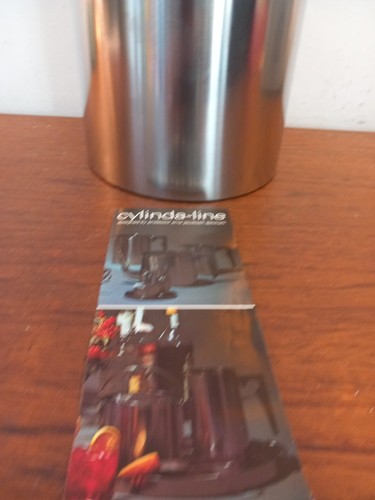 Arne Jacobsen Cylinda Line Stelton Champagne Cooler / Ice Bucket & Lid 1960s - Foto 9 di 15
